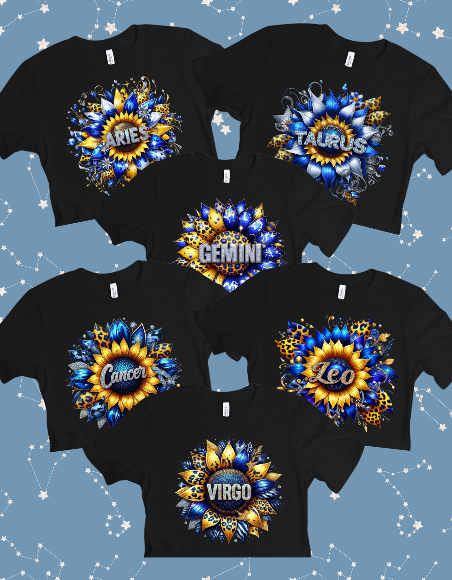 Zodiac Sunflower Tshirt/Hoodie