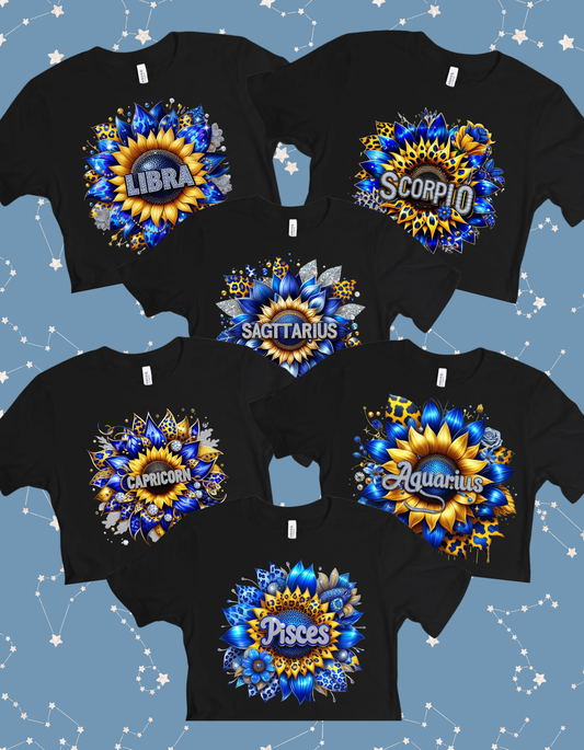 Zodiac Sunflower Tshirt/Hoodie