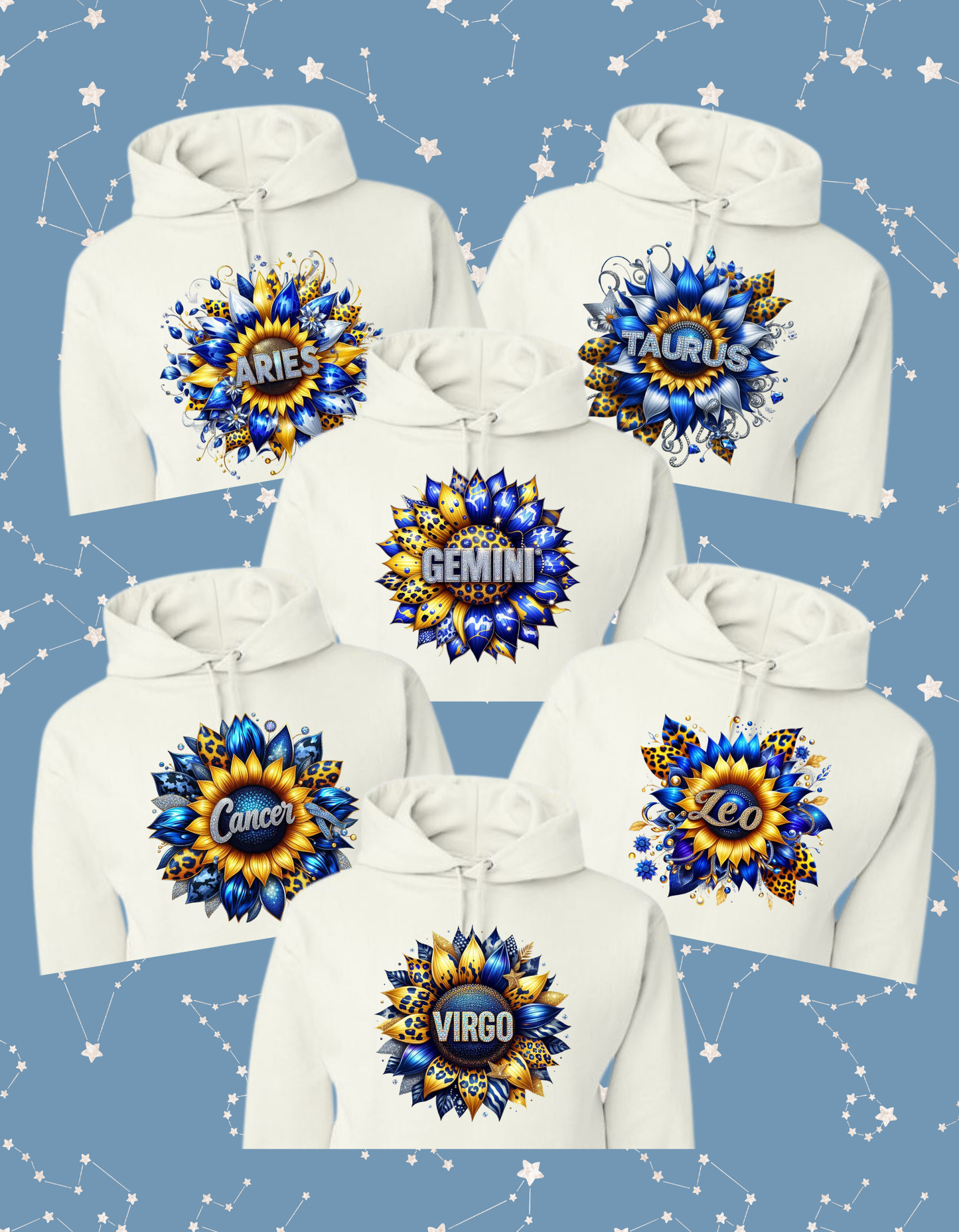 Zodiac Sunflower Tshirt/Hoodie
