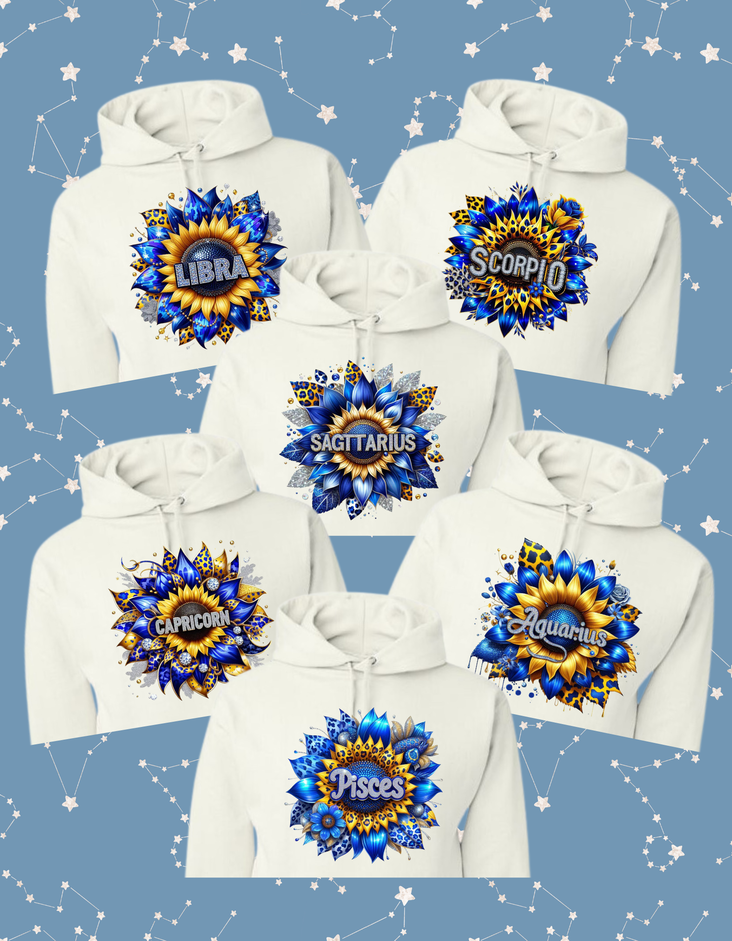 Zodiac Sunflower Tshirt/Hoodie